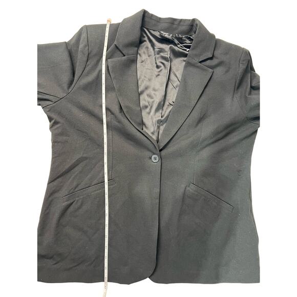 QVC Women with Control Knit Long Sleeve Blazer NWT BLACK SIZE L - Picture 8 of 8